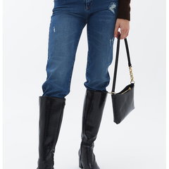 Blugi slim fit cu talie inalta, OXXO
