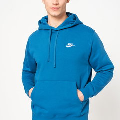 Nike, Hanorac cu buzunar kangaroo Sportswear Club, Albastru ultramarin Nike, Hanorac cu buzunar kangaroo Sportswear Club, Albastru ultramarin