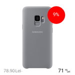 Husa de protectie Samsung Silicone Cover pentru Galaxy S9, Gray