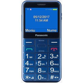 Telefon mobil Panasonic KX-TU150EXC, 2 G, Bluetooth, jack 3.5 mm, Albastru