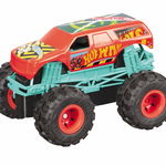 Masinuta Mondo Hot Wheels Monster Truck Demo, telecomanda, 2.4 Ghz, varsta 3 ani+, plastic, Portocaliu