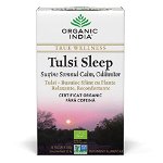 Ceai Tulsi Sleep cu Plante Relaxante, Reconfortante, plicuri, Organic India, PLANTECO