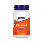 Vitamina A, 10.000 IU, Now Foods, 100 softgels