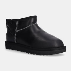 Cizme de zăpadă Ugg W Classic Ultra Mini Lthr Regen 1163490 Negru, Ugg