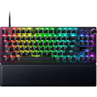 Tastatura mecanica Razer Huntsman V3 Pro Tenkeyless , iluminare Razer Chroma RGB, US layout, Negru