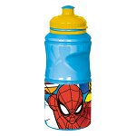 Bidon sport din plastic, Stor, Spiderman, 380 ml, Stor