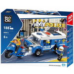 Set cuburi constructie MyPolice Brigada de politie, 188 piese, Blocki