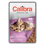 CALIBRA Cat Premium Line Kitten Salmon 100 g cu somon hrana pentru pisoi, CALIBRA