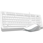 Kit tastatura si mouse USB Standard Alb, A4Tech