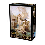 Puzzle William-Adolphe Bouguereau - Puzzle adulți 1000 piese - The Birth of Venus, D-Toys