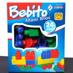 Joc de constructie Bebito maxi bloc-24 piese Juno Joc de constructie Bebito maxi bloc-24 piese Juno