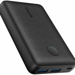 Acumulator extern Anker PowerCore Select A1223G11, 10000 mAh, 12 W, 2x USB-A (Negru)