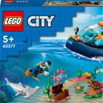 Barcă de scufundări LEGO City Explorer (60377), LEGO