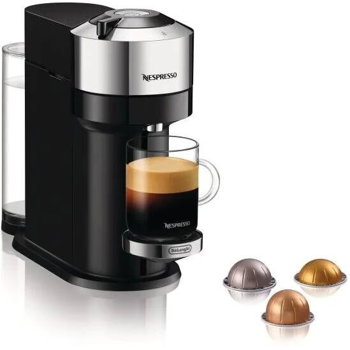 Espressor cu capsule Nespresso Vertuo Next ENV120.W, 1500W, alb-negru, Delonghi