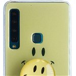 Husa Silicon cu suport Samsung Galaxy A9 2018 Smile, Contakt