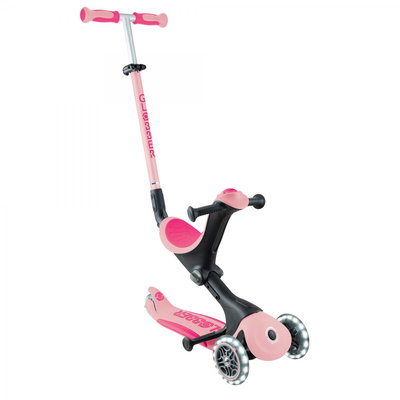Trotineta Globber Go-Up 4 in 1 Deluxe Lights, ECOLOGIC, roz pal,