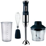 Blender de mana VITEK VT-3415, 900 W, 15 viteze, maruntitor 500 ml, pahar gradat plastic 600 ml, agitator p/u batere, zdrobire gheata, Albastru