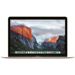 Laptop Apple MacBook 12 (Procesor Intel® Dual Core™ M3 (4M Cache, 1.1GHz up to 2.20 GHz), Skylake, 12", 8GB, 256GB SSD, Intel HD Graphics 515, Mac OS X El Capitan, Layout RO, Gold)