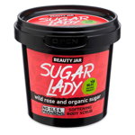 Scrub corporal cu trandafir salbatic si zahar organic, Sugar Lady, Beauty Jar, 180 g, Beauty Jar