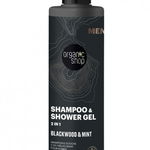 Sampon pentru barbati Blackwood & Mint, 280ml, Organic Shop, Organic Shop