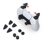 Set 4 accesorii Dobe Overlay Kit pentru controller PlayStation 5, Negru, Dobe