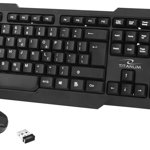 Kit Tastatura + Mouse Wireless Titanum Memphis, USB, Negru, Esperanza