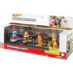 Set Vehicule Hot Wheels Mario Kart (mario, Donkey Kong, Diddy Kong, Orange Yoshi) (hdb22) 