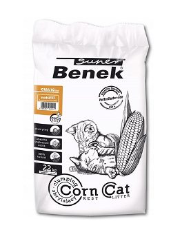 BENEK Super Corn Cat Asternut litiera pisici 22 kg, BENEK