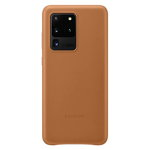 Husa Cover Leather Samsung pentru Samsung Galaxy S20 Ultra Maro, Samsung