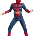 Costum pentru copii Spiderman Deluxe cu muschi, S, Krista