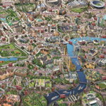 Puzzle Jumbo - Adrian Chesterman: Map of London, 1.000 piese (11086), Jumbo