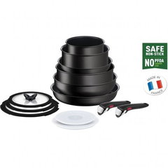 Set 13 piese TEFAL Ingenio Unlimited L7639002, maner detasabil, invelis antiaderent Titan, inductie, negru Set 13 piese TEFAL Ingenio Unlimited L7639002, maner detasabil, invelis antiaderent Titan, inductie, negru