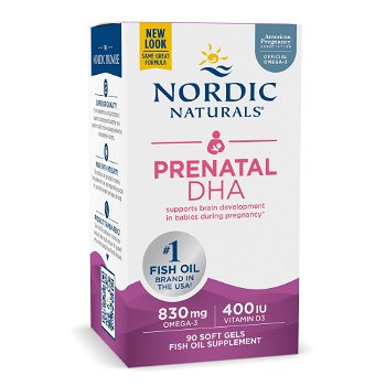Prenatal DHA 830mg | 90 Softgels | Nordic Naturals, Nordic Naturals