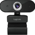 Camera web Logilink senzor 1080p Full-HD cu rezolutie video 1920×1080 inclinare 30grade, rotatie 180grade, microfon, LogiLink