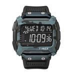 Ceas pentru barbati, Timex, Plastic/Cauciuc, Quartz, Digital, Alarma/Cronometru, Negru