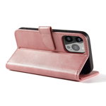 Husa Magnet Wallet Stand compatibila cu Xiaomi Redmi Note 12 Pro Plus Pink, OEM