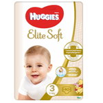 Scutece Elite Soft Nr.3 5-9 kg, 40 bucati, Huggies, Huggies