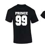 Set de tricouri negre Prince/Princess 99 COD SN521, Zoom Fashion