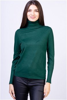 Helanca pulover, masura mare, cu cashmere, verde gucci, Shopika