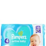 Pampers Scutece nr.4 9-14 kg 49 buc Active Baby