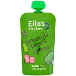 Pachet 7 x Piure Ella's Kitchen Eco din brocoli, para si mazare, 120 g de la 4 luni
