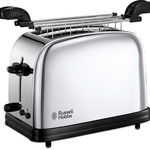 Prajitor Paine Chester 23310-57 1200W 4  Felii Accesoriu  Sandviciuri Inox-Negru, Russell Hobbs