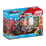 Playmobil Playmobil Starter Pack Pokaz kaskaderski ze ścianą ognia 71256, Playmobil