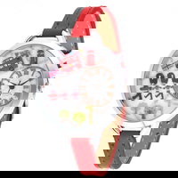 Ceas de mana casual pentru femei, cu imprimeu creativ de desen animat, curea flexibila ?i mecanism cuart, Neer