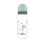 Biberon cu capac Lorelli, 0 luni+, 250 ml, Mint Green, Lorelli