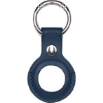 AirTag Devia Leather Key Ring, Blue