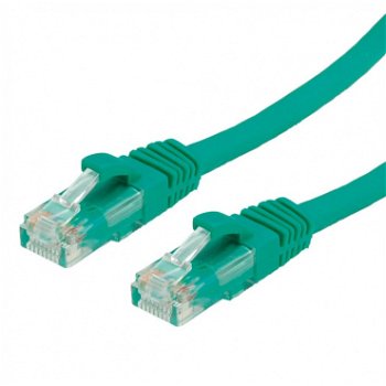 Cablu de retea RJ45 cat. 6A UTP 3m Verde, Value 21.99.1443, Value