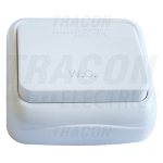 Buton cu pictograma WC, pe tencuiala (pentru tapet) TTK-04W 10AX/250VAC, IP20 (N101), Tracon