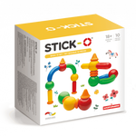 Set cu magneti Stick-O, Basic 10 piese, Clicstoys, 1-2 ani +, Clicstoys