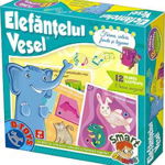 Joc educativ D-Toys Elefantelul Vesel, Forme Culori Fructe si Legume